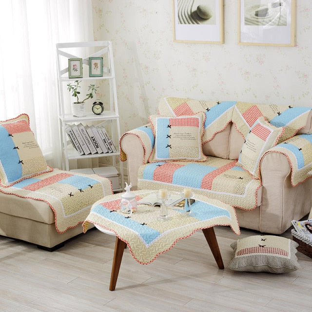 Buy Cotton Quilted Sofa Covers Non-Slip Online Australia at BargainTown