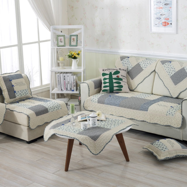 Buy Cotton Quilted Sofa Covers Non-Slip Online Australia at BargainTown