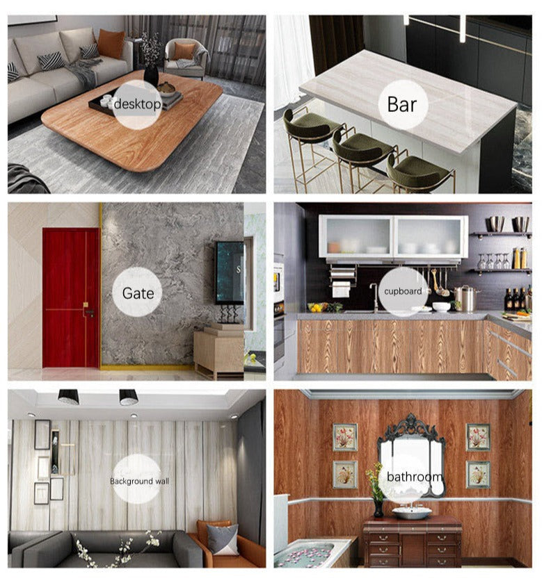 Buy Wood Grain Vinyl Contact Paper Wallpaper Home Decor Self Adhesive Online Australia at BargainTown