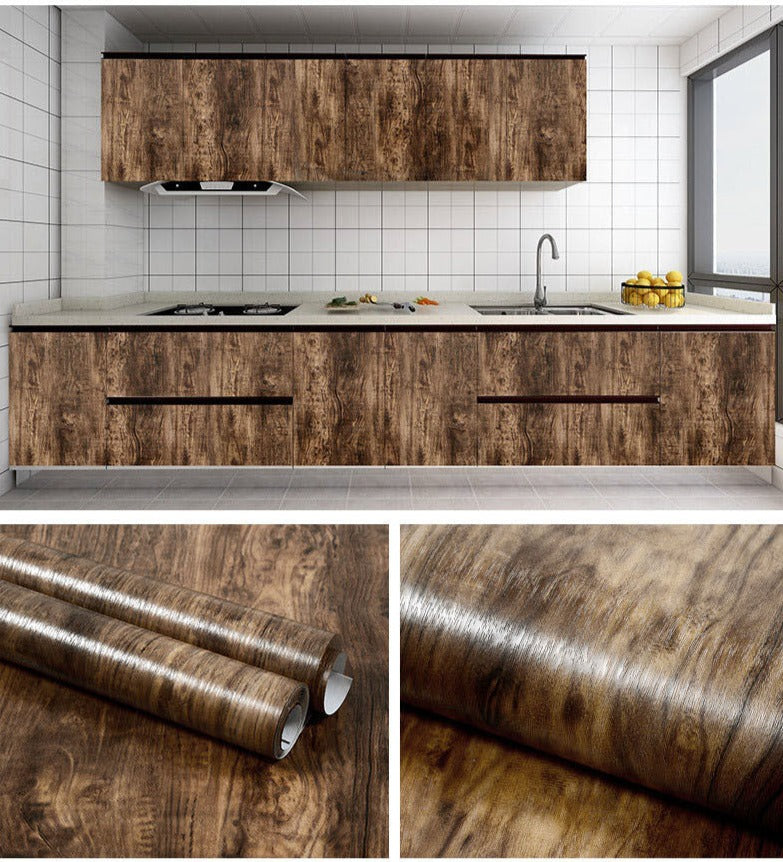 Buy Wood Grain Vinyl Contact Paper Wallpaper Home Decor Self Adhesive Online Australia at BargainTown