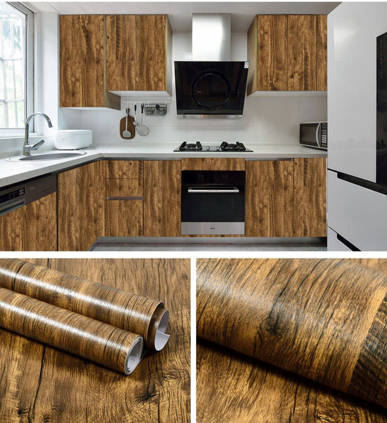 Buy Wood Grain Vinyl Contact Paper Wallpaper Home Decor Self Adhesive Online Australia at BargainTown