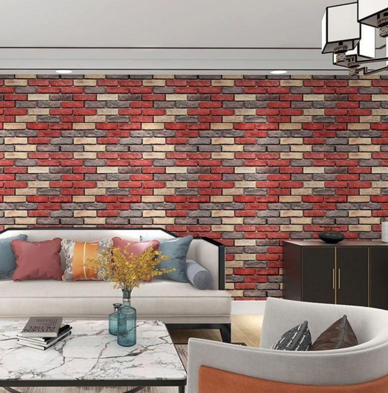 Buy Brick Style Wall Stickers Self-Adhesive Wallpaper Online Australia at BargainTown