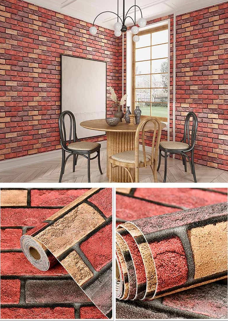 Buy Brick Style Wall Stickers Self-Adhesive Wallpaper Online Australia at BargainTown