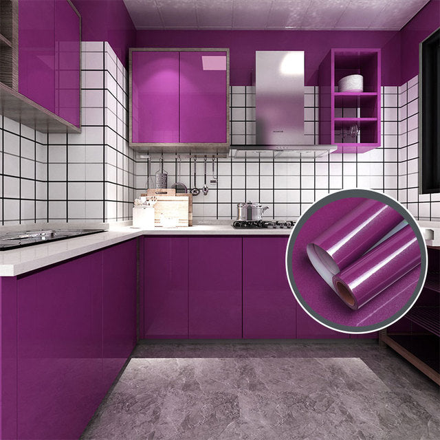 Buy Self-adhesive Shiny Contact Paper Wallpaper Oil-proof Online Australia at BargainTown