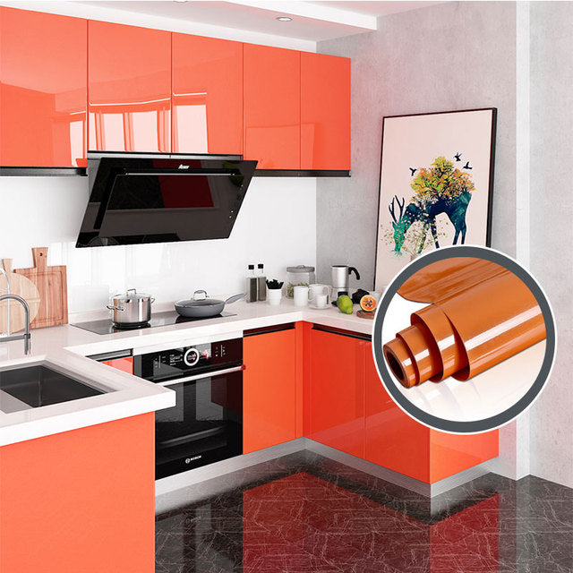 Buy Self-adhesive Shiny Contact Paper Wallpaper Oil-proof Online Australia at BargainTown