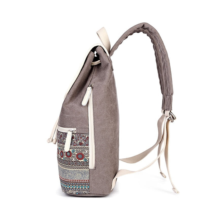 Buy Retro Canvas Student Backpack Online Australia at BargainTown