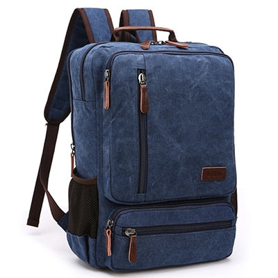 Buy Vintage Canvas Zipper Student Backpack Online Australia at BargainTown