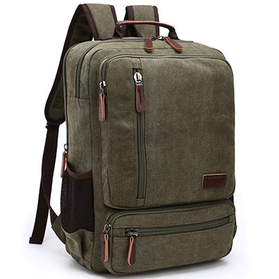 Buy Vintage Canvas Zipper Student Backpack Online Australia at BargainTown