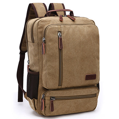 Buy Vintage Canvas Zipper Student Backpack Online Australia at BargainTown
