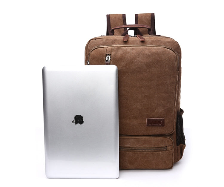 Buy Vintage Canvas Zipper Student Backpack Online Australia at BargainTown