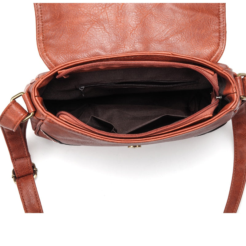 Buy Vintage Leather Hollow Out Crossbody Shoulder Bag Online Australia at BargainTown
