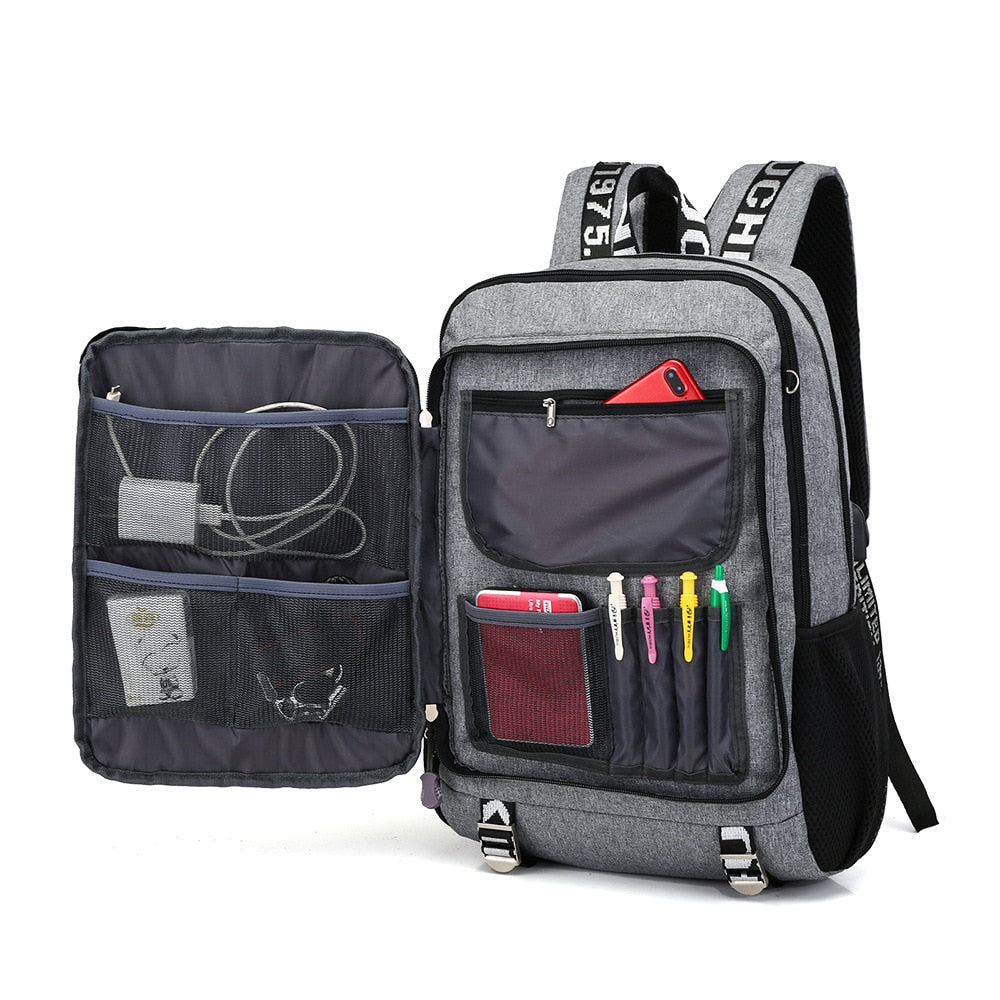 Buy Waterproof Student Backpack With USB Charging Port Online Australia at BargainTown