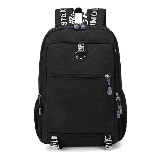 Buy Waterproof Student Backpack With USB Charging Port Online Australia at BargainTown