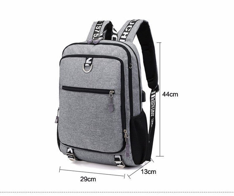 Buy Waterproof Student Backpack With USB Charging Port Online Australia at BargainTown