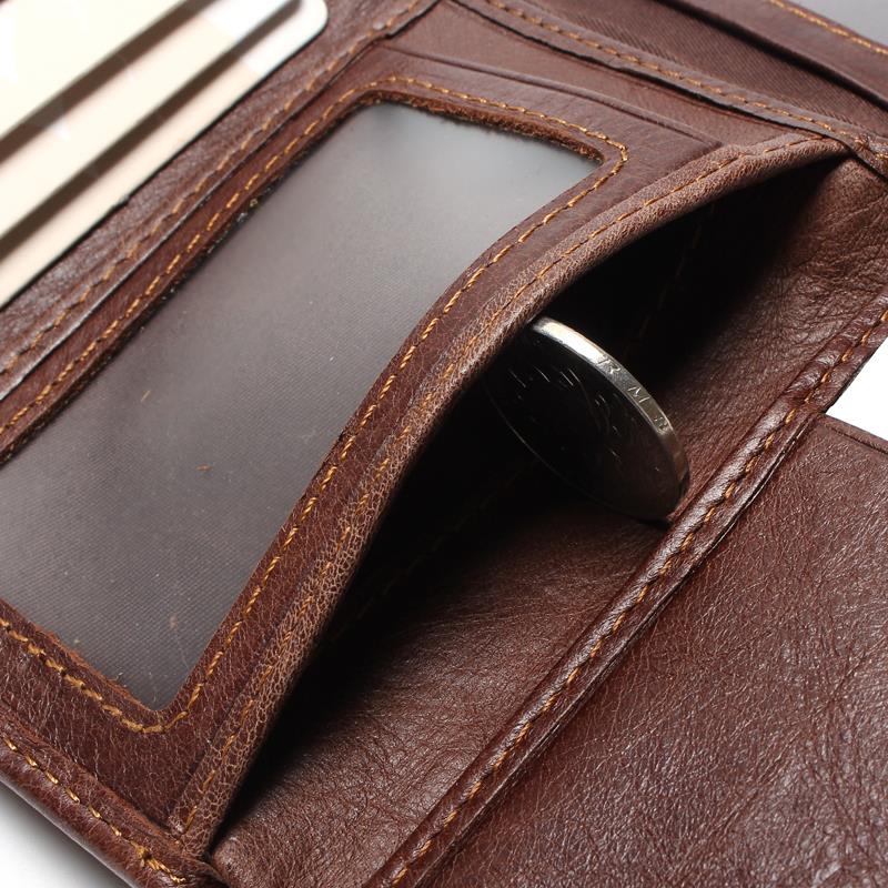 Buy Men's Vintage Anti-theft Slim Leather Wallet Online Australia at BargainTown