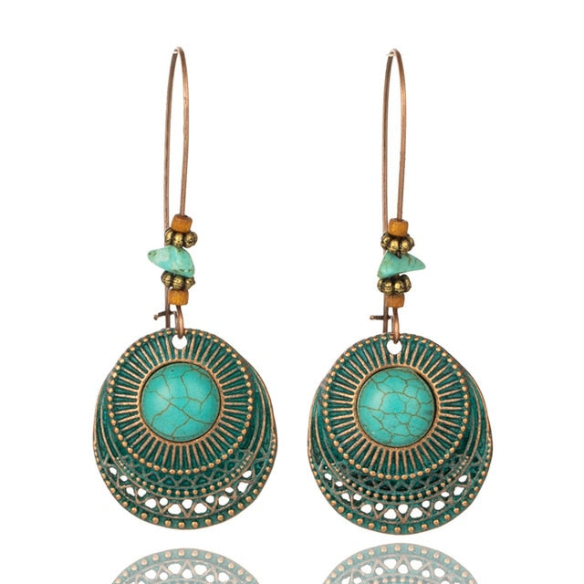 Buy Vintage Turquoise Drop Earrings Online Australia at BargainTown