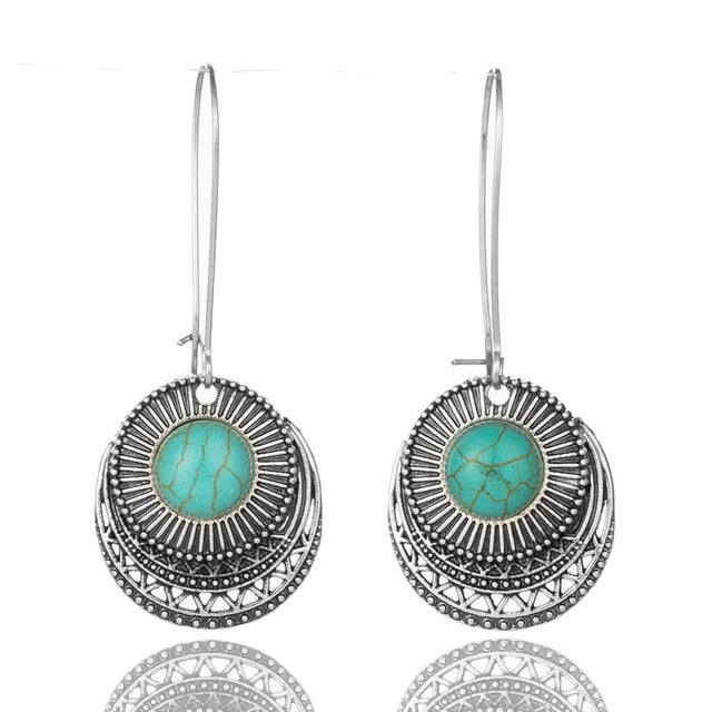 Buy Vintage Turquoise Drop Earrings Online Australia at BargainTown