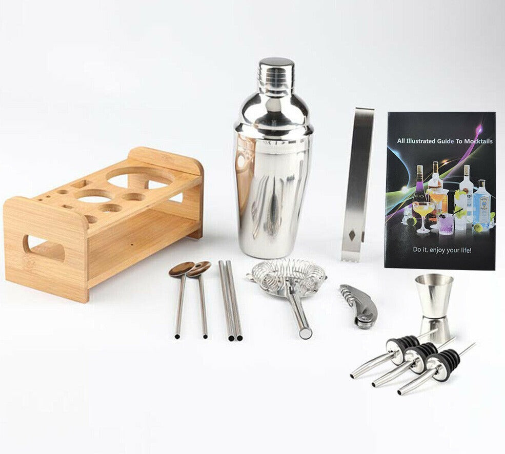 Buy 13 Peace Set Bartender Cocktail Maker Mixer Stainless Steel 750ML Online Australia at BargainTown