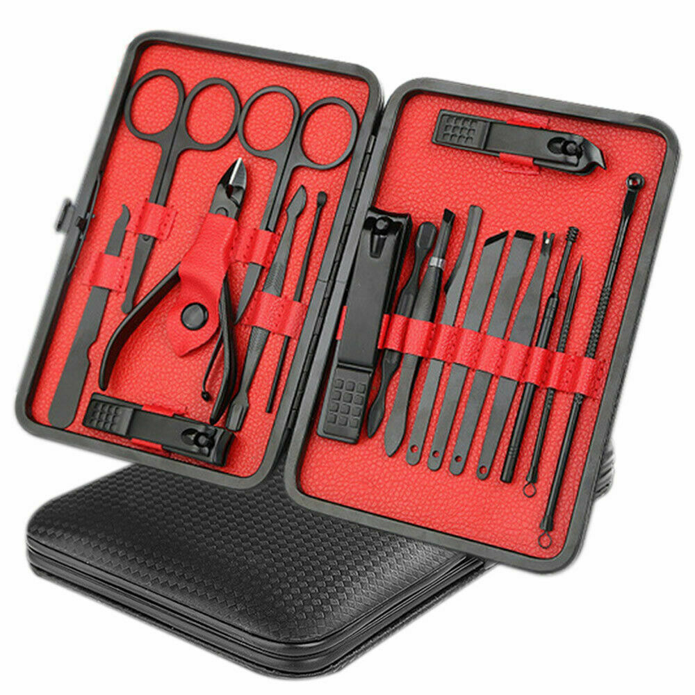 Buy 18PCS/Set Pedicure Kit Stainless Steel Nail Grooming Clippers Manicure Online Australia at BargainTown