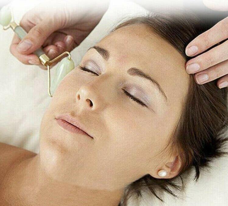 Buy Natural Quartz Crystal Stone Facial Massage Roller Online Australia at BargainTown