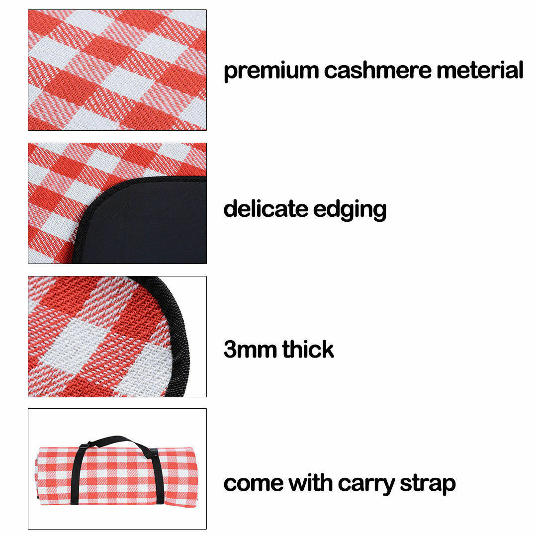 Buy Premium Large Cashmere Picnic Blanket Online Australia at BargainTown