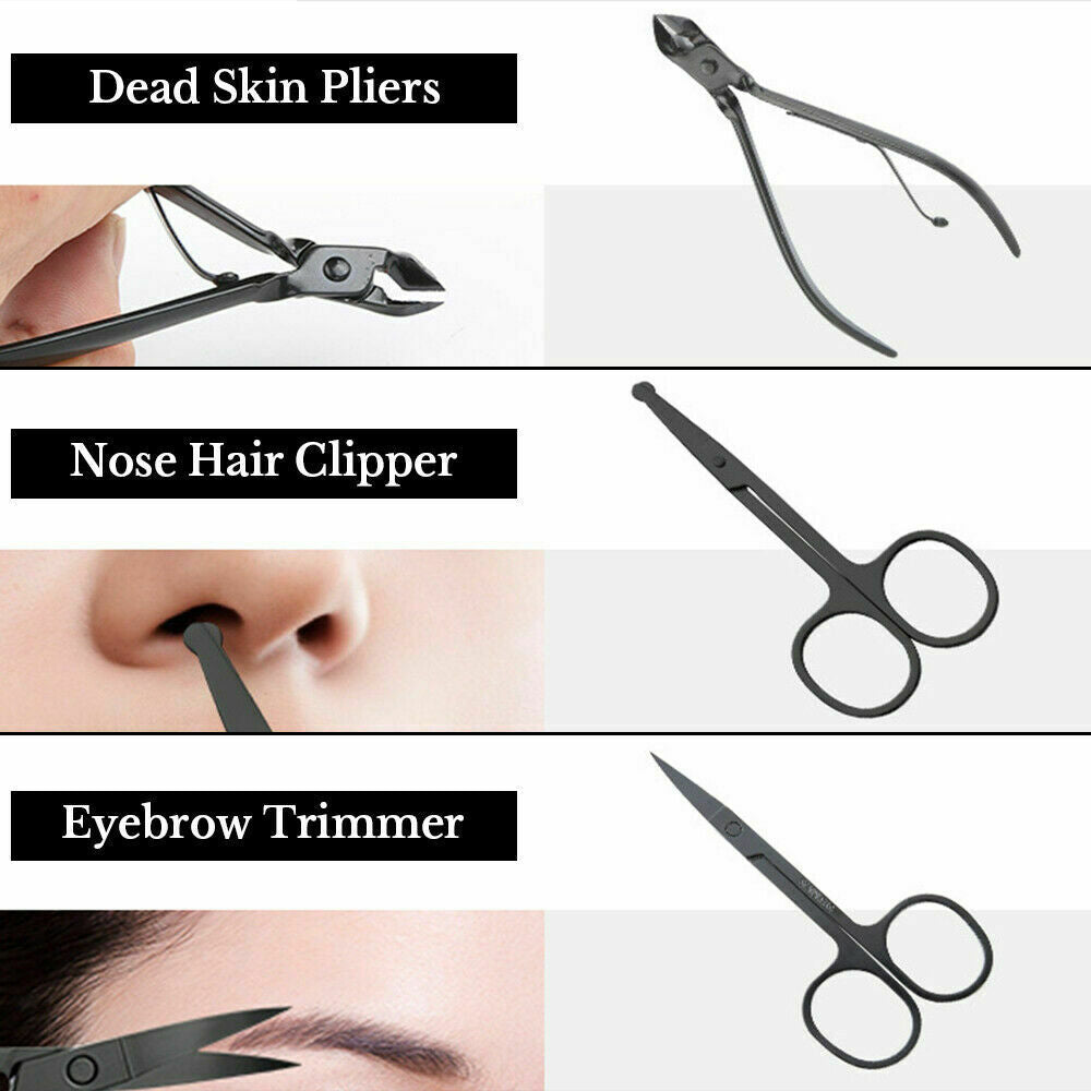 Buy 18PCS/Set Pedicure Kit Stainless Steel Nail Grooming Clippers Manicure Online Australia at BargainTown