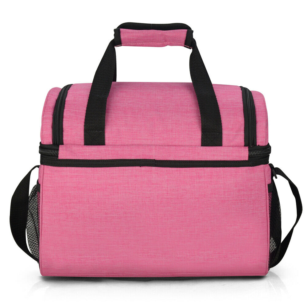 Buy 19L Dual Compartment Insulated Lunch Bag Cooler Bag - Pink Online Australia at BargainTown