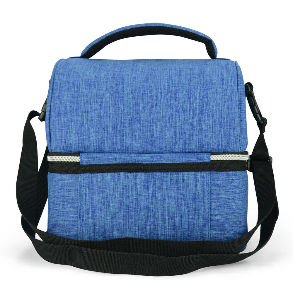 Buy 12L Dual Compartment Insulated Lunch Bag Cooler Bag - Blue Online Australia at BargainTown