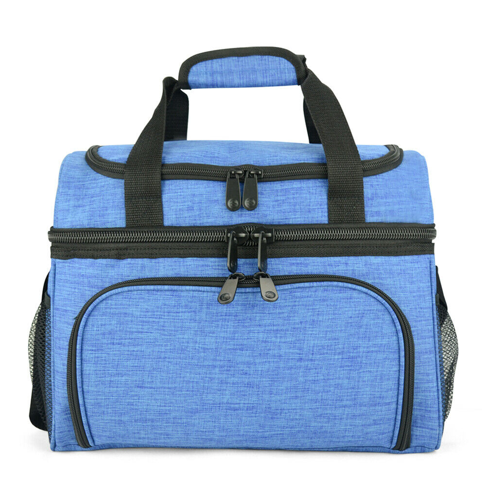 Buy 19L Dual Compartment Insulated Lunch Bag Cooler Bag - Blue Online Australia at BargainTown