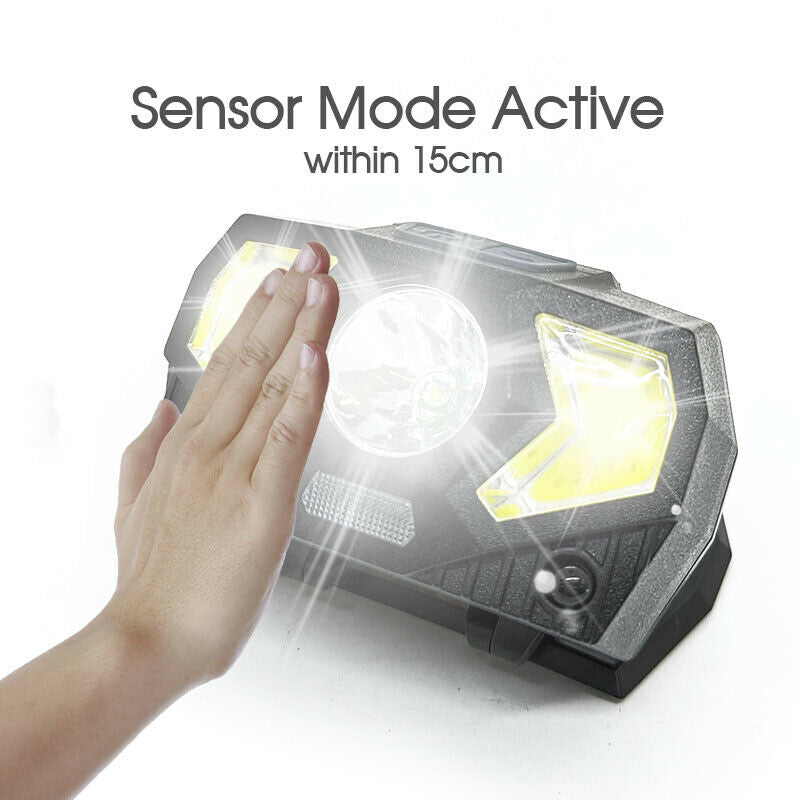 Buy Head Torch LED Headlight COB Camping Headlamp USB Rechargeable Online Australia at BargainTown