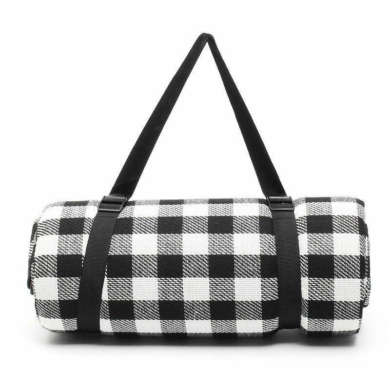 Buy Premium 2mX2m Water Repellent Cashmere Camping/Picnic Blanket Red/Black Online Australia at BargainTown