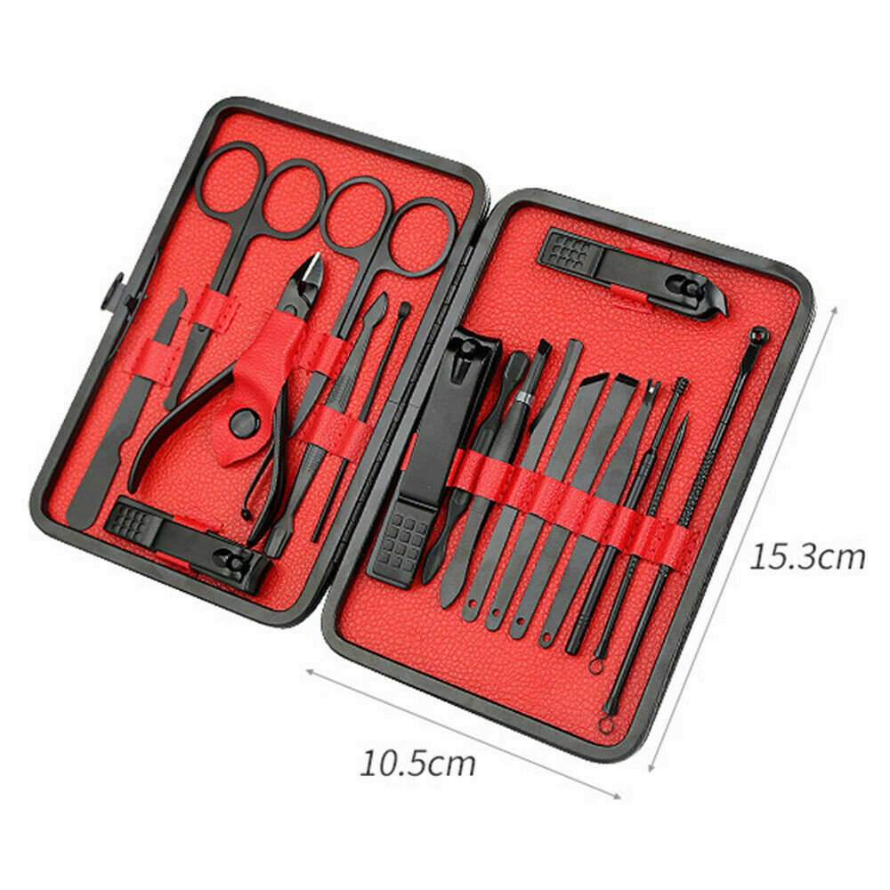 Buy 18PCS/Set Pedicure Kit Stainless Steel Nail Grooming Clippers Manicure Online Australia at BargainTown