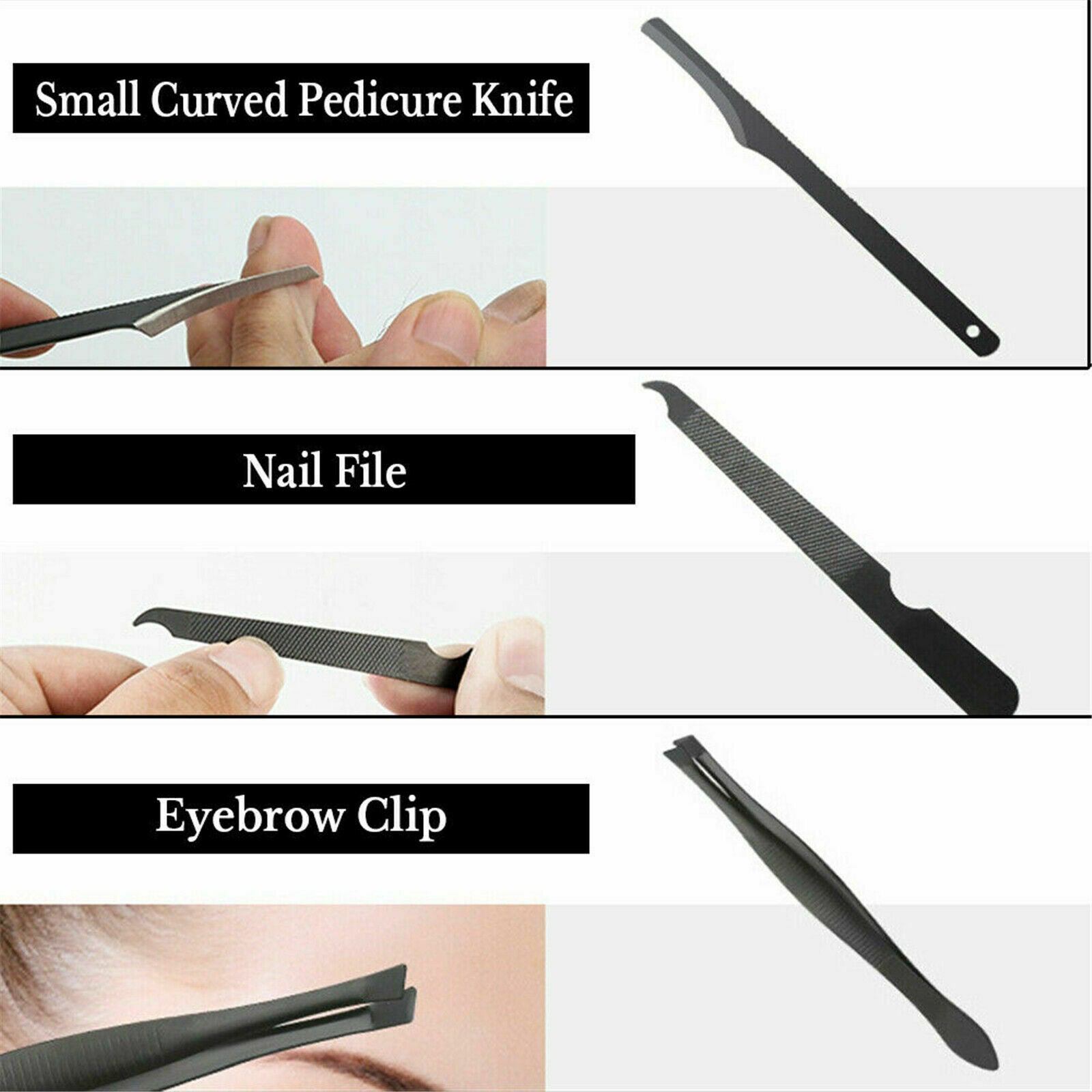 Buy 18PCS/Set Pedicure Kit Stainless Steel Nail Grooming Clippers Manicure Online Australia at BargainTown