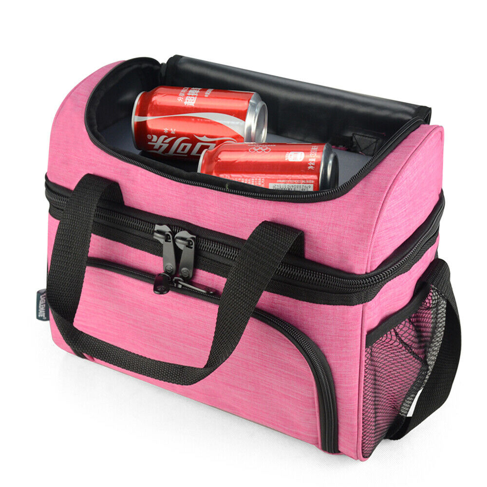 Buy 19L Dual Compartment Insulated Lunch Bag Cooler Bag - Pink Online Australia at BargainTown