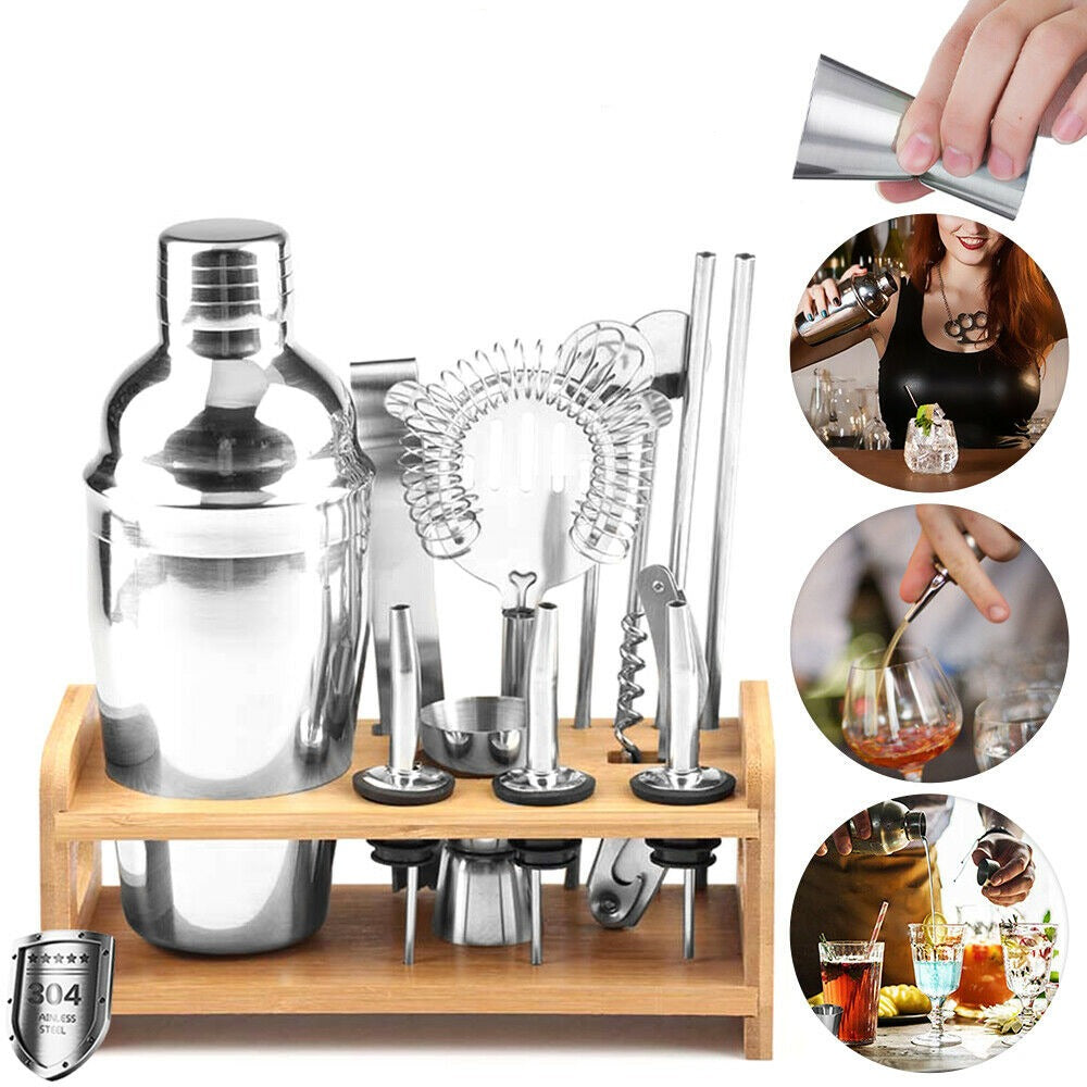 Buy 13 Peace Set Bartender Cocktail Maker Mixer Stainless Steel 750ML Online Australia at BargainTown
