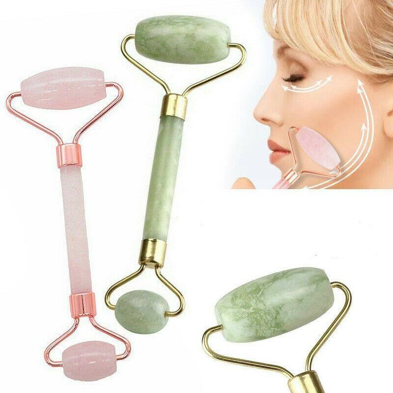 Buy Natural Quartz Crystal Stone Facial Massage Roller Online Australia at BargainTown