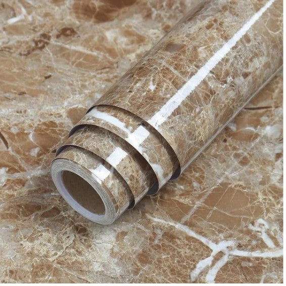 80cm Wide 5 Meters Long Benchtop Vinyl Roll - Marble CFNT