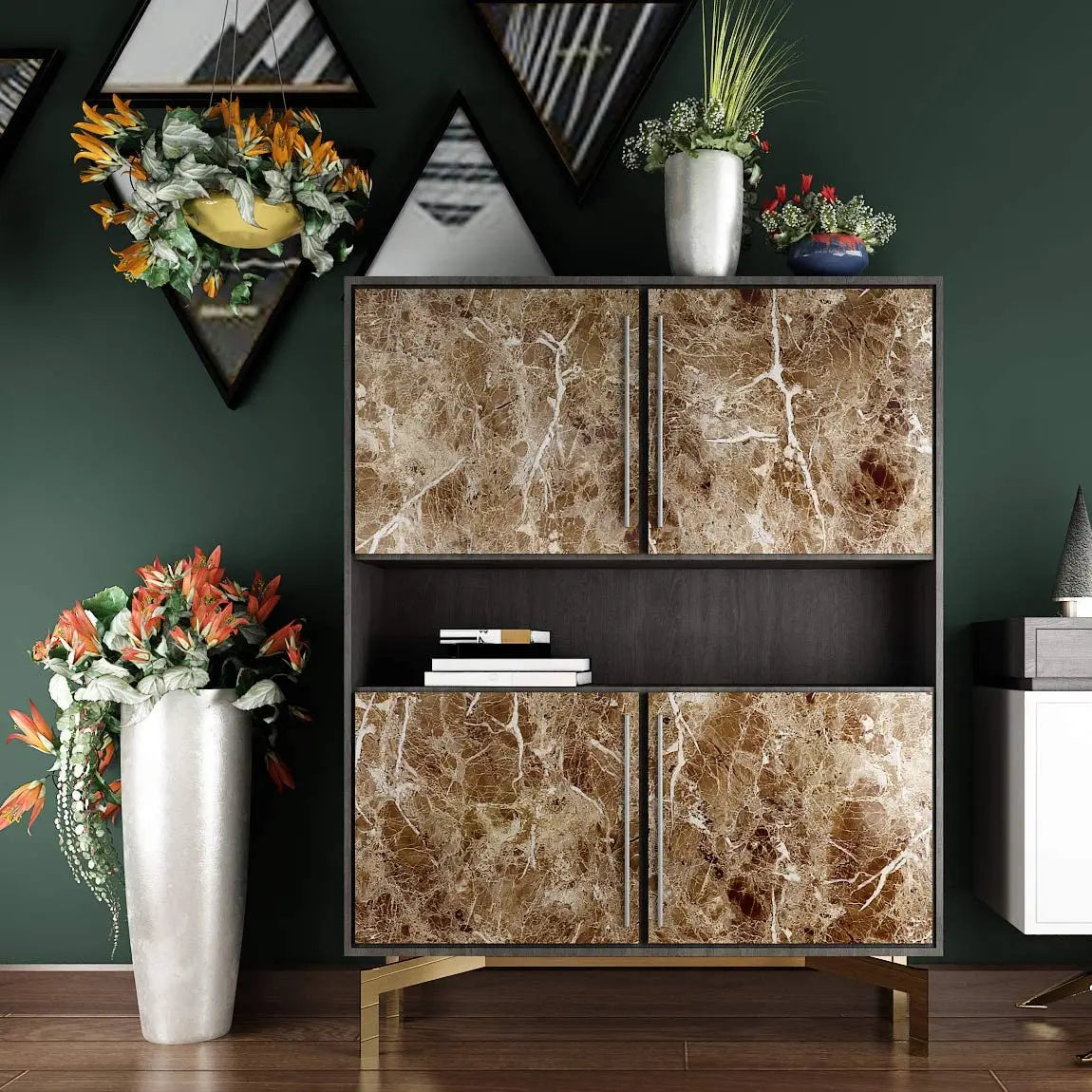 80cm Wide 5 Meters Long Benchtop Vinyl Roll - Marble CFNT