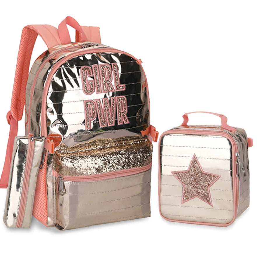 Kids Star Primary School Bag Lunch Bag And Pencil Case Set