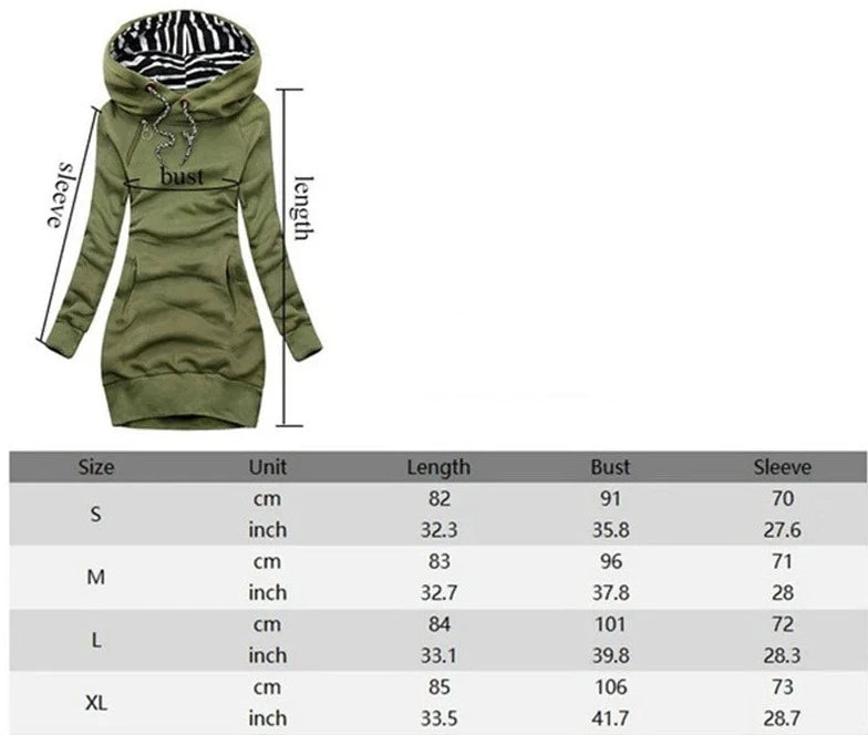 Women's Long Sleeve Hoodie Dress