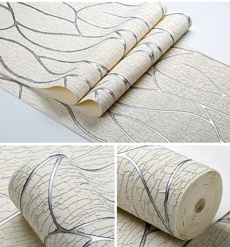 Modern 3D Textured Wallpaper Contact Paper - Geometric Pattern Wall Covering for Living Room, TV Background, Bedroom