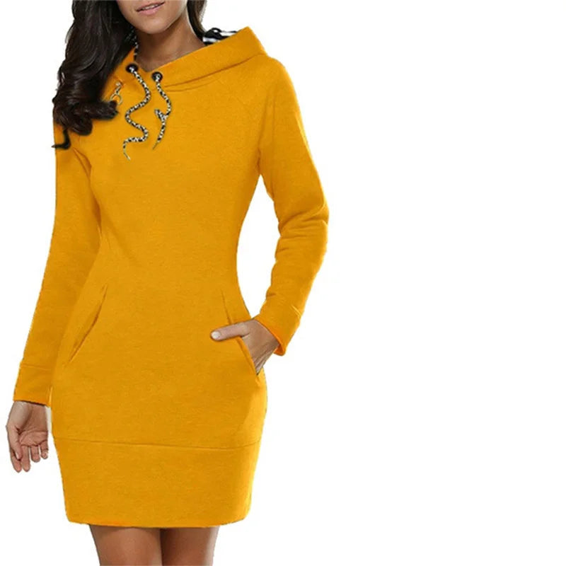 Women's Long Sleeve Hoodie Dress