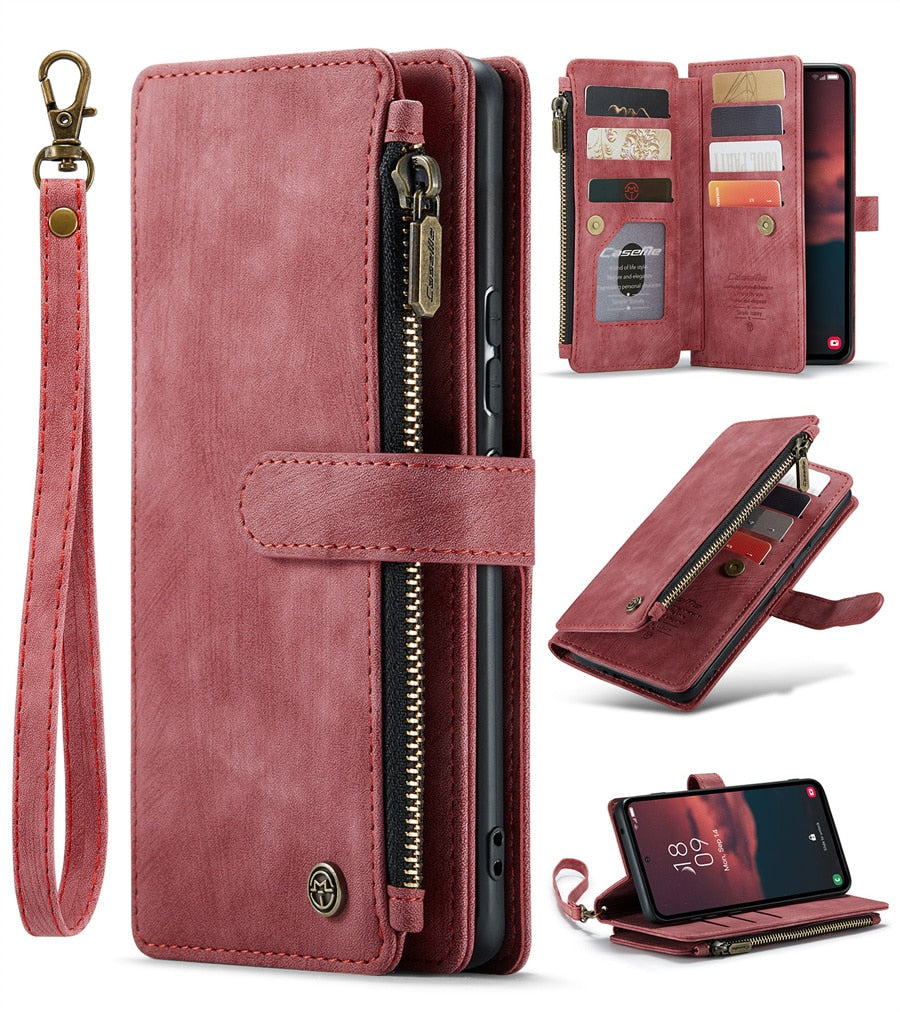Various Models Samsung Wallet Phone Case PU Leather