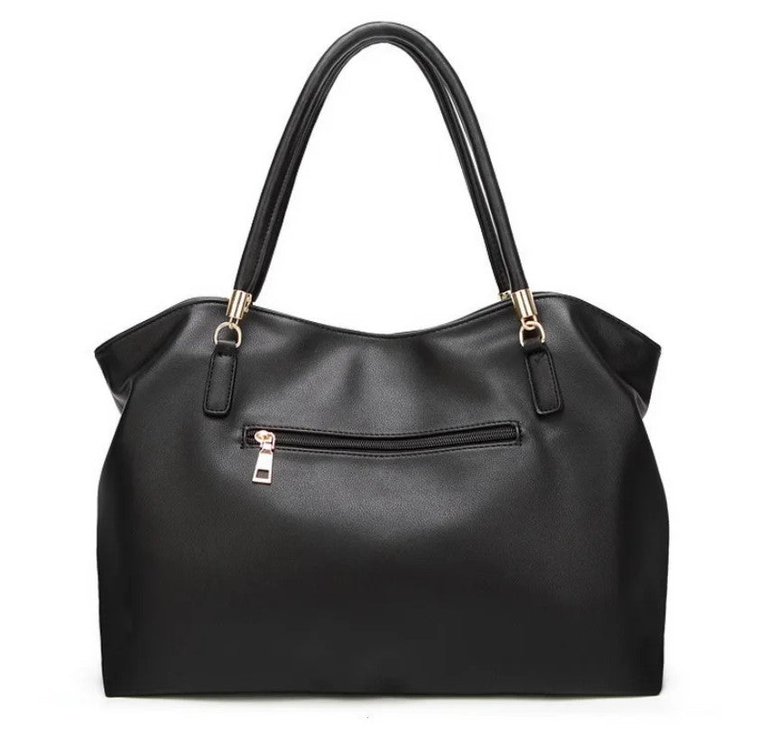 Casual Faux Leather Tote