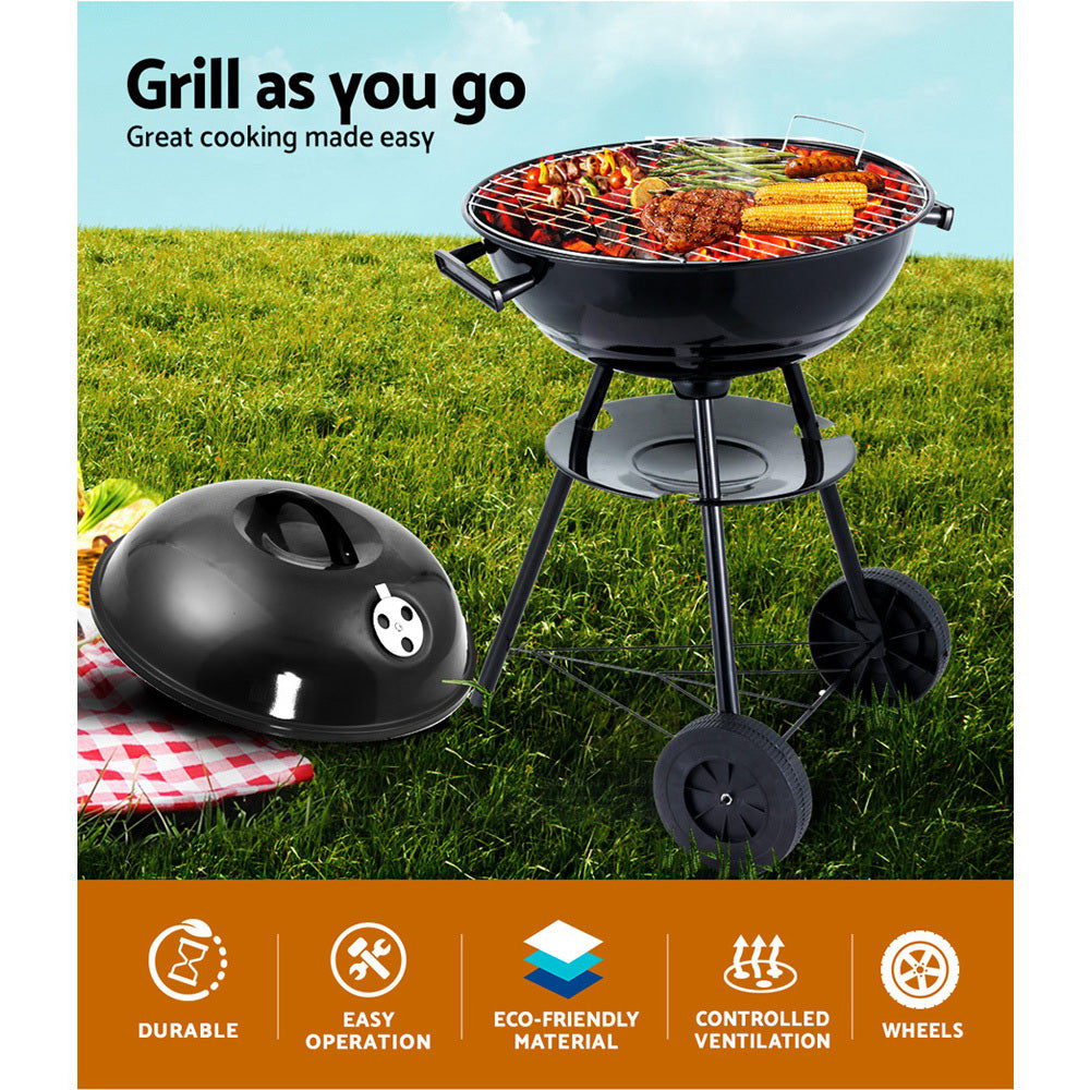 Buy Grillz Charcoal BBQ Smoker Outdoor Camping Patio Barbeque Steel Oven Online Australia at BargainTown