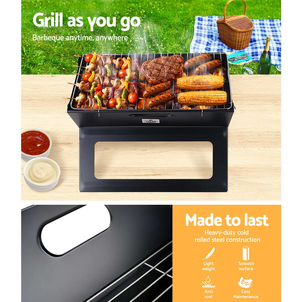 Buy Grillz Notebook Portable Charcoal BBQ Grill Online Australia at BargainTown