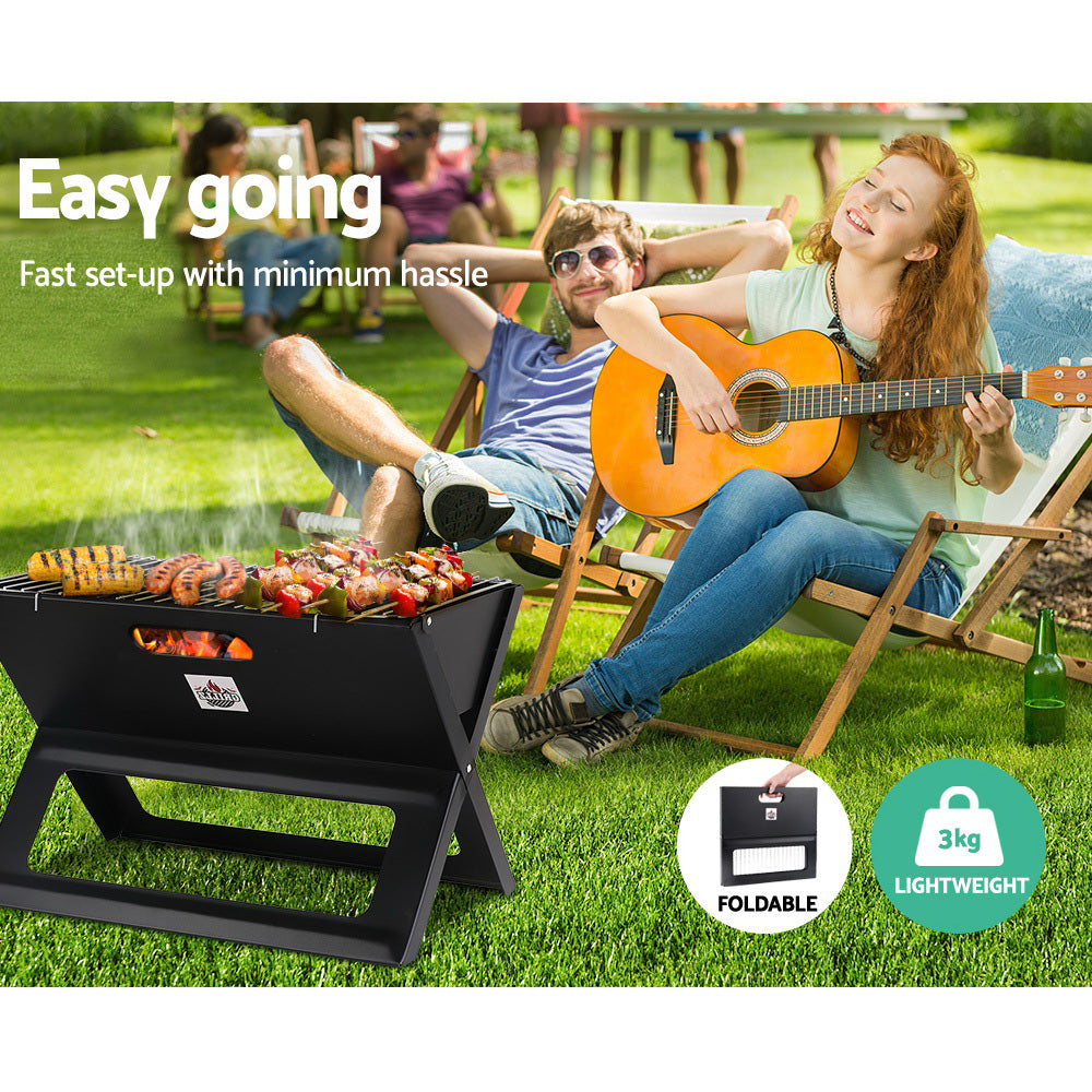 Buy Grillz Notebook Portable Charcoal BBQ Grill Online Australia at BargainTown