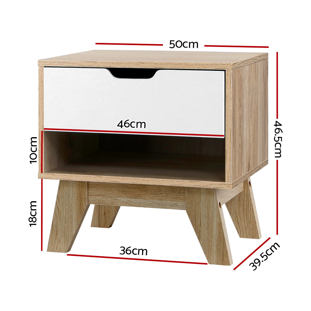 Bedside Table Nightstand With Drawer