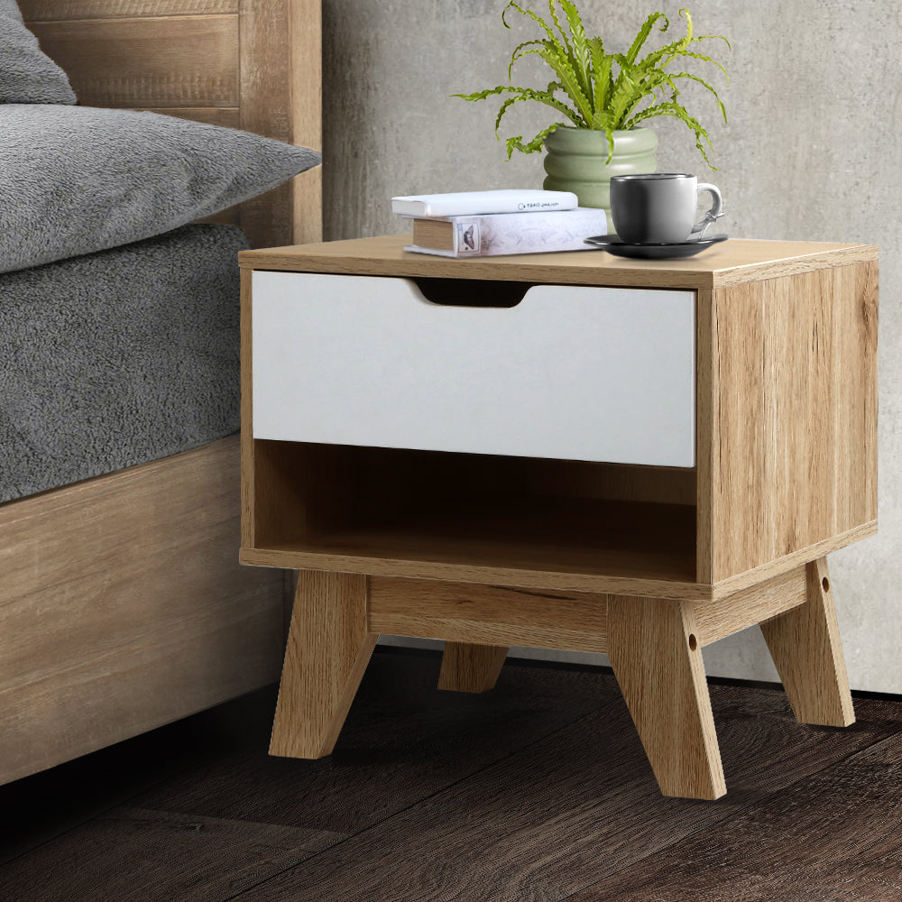 Bedside Table Nightstand With Drawer