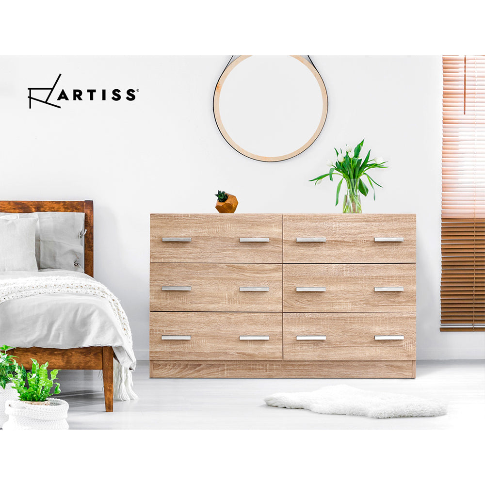 Buy Artiss 6 Chest of Drawers Cabinet Dresser Online Australia at BargainTown